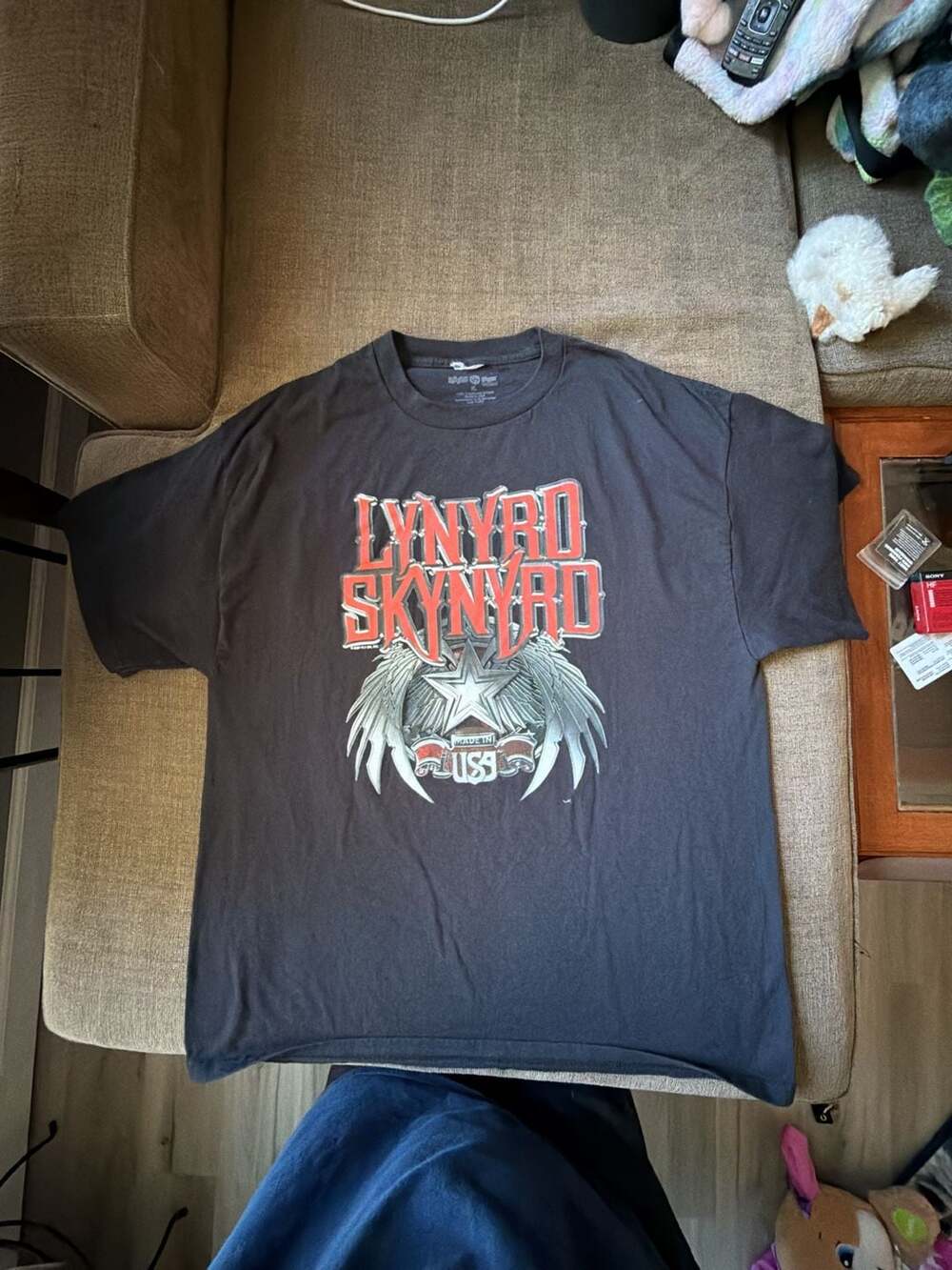 Vintage 2007 Lynyrd Skynyrd Made In USA Star and Wings Graphic Band T-Shirt
